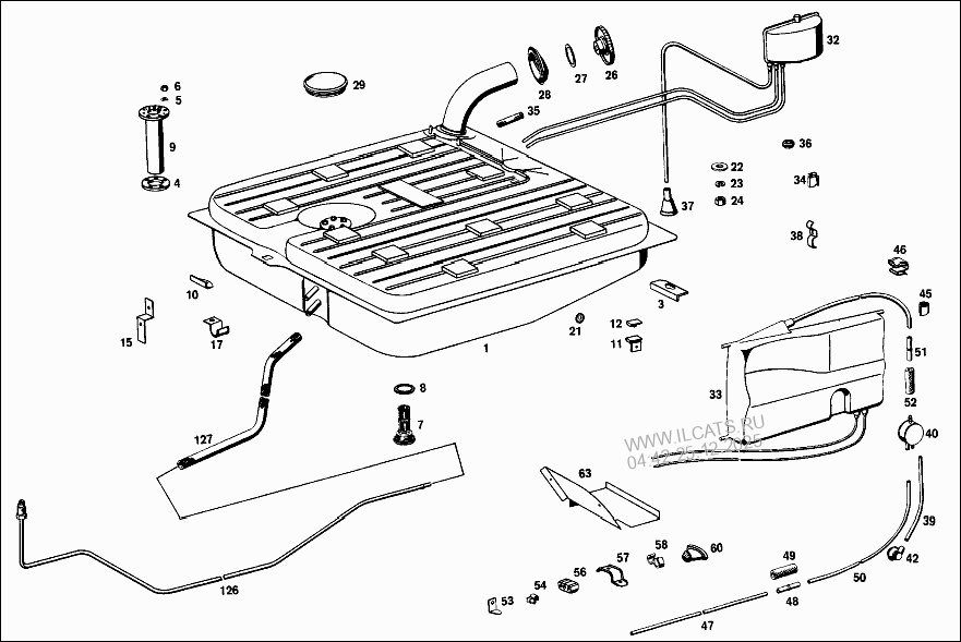 FUEL SYSTEM MERCEDES 280 SL USA&(113044)