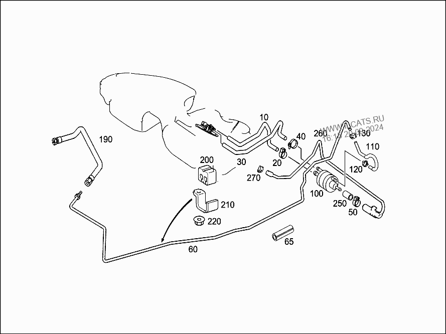Топливная схема мерседес w202