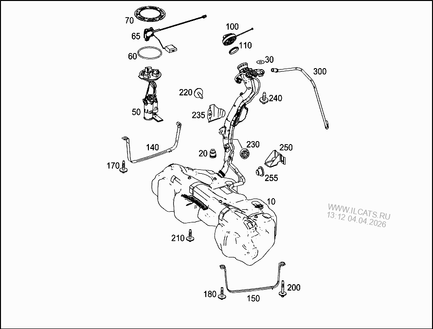 FUEL LINES MERCEDES 600 SL / SL 600&(129076)