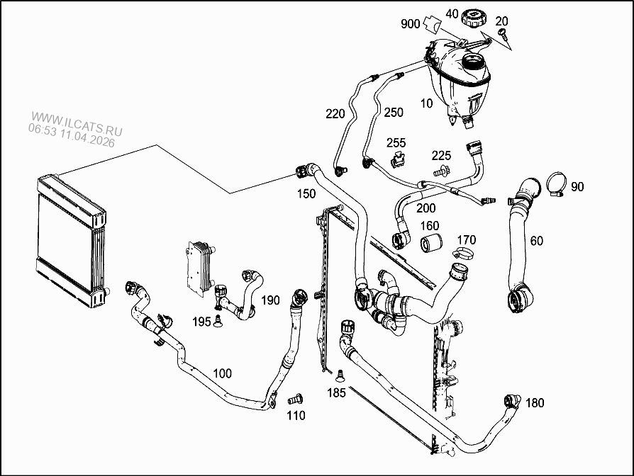 EXPANSION TANK,MOUNTING AND HOSES MERCEDES 190 D 2.5 TURBO USA&(201128)?