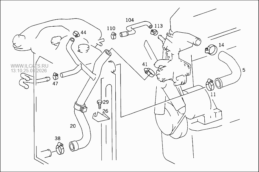 AUXILIARY HEATER USED ONLY ON TURBODIESEL VEHICLES MERCEDES 200 E&(124021)