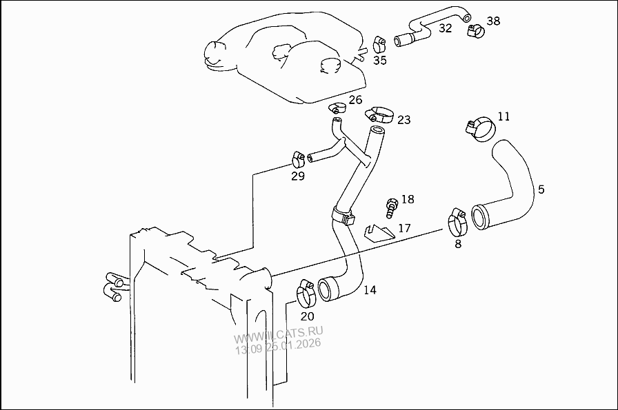 AUXILIARY HEATER USED ONLY ON TURBODIESEL VEHICLES MERCEDES 300 D