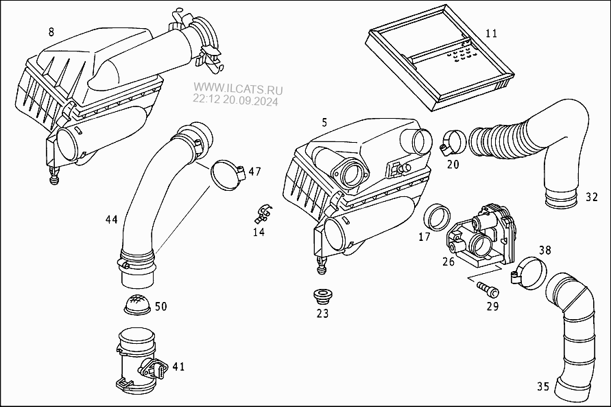 Всасывающие воздух. A1110900001. A0069972790. A1110900001. Как установлен.