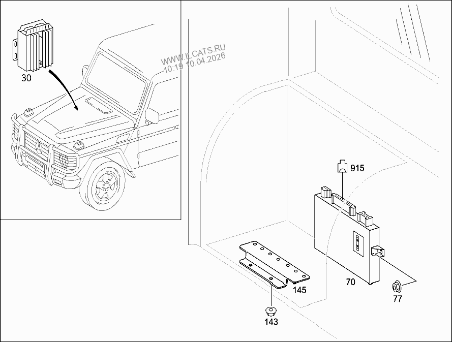 ELECTRICAL EQUIPMENT AND INSTRUMENTS MERCEDES 1635 LS&(645573)