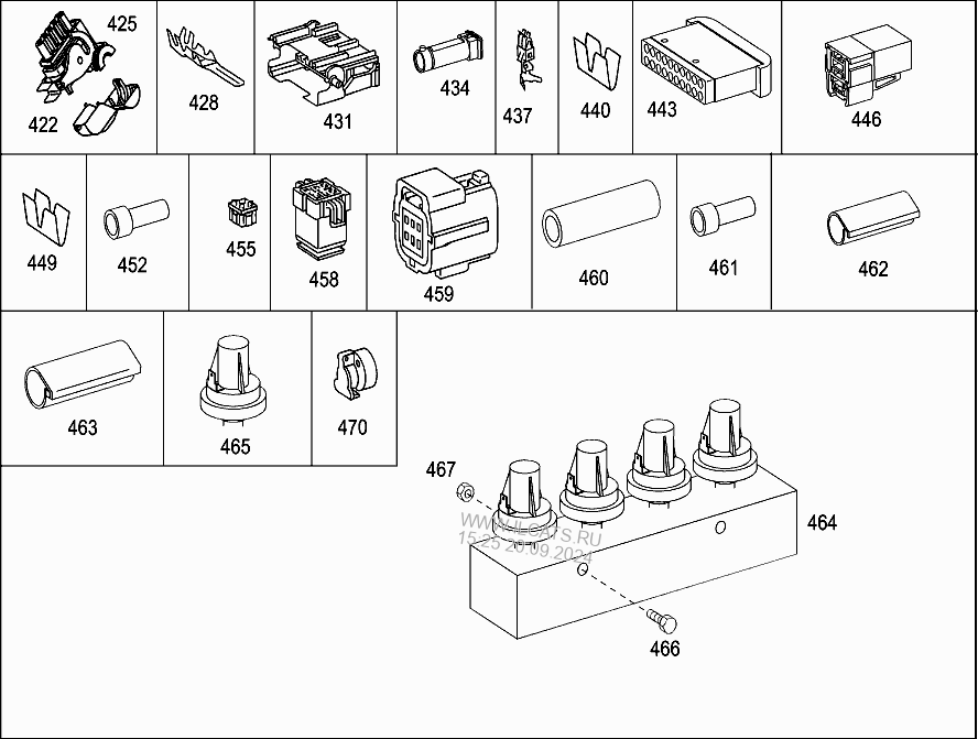 Parts contact