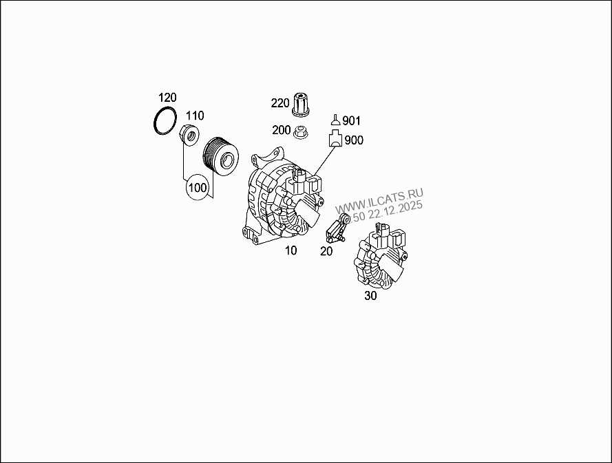 ALTERNATOR MERCEDES B 200&(245233)