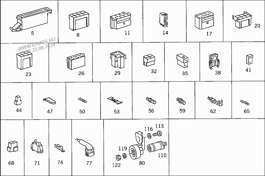 Parts contact