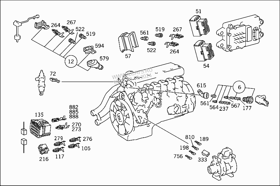 Parts contact