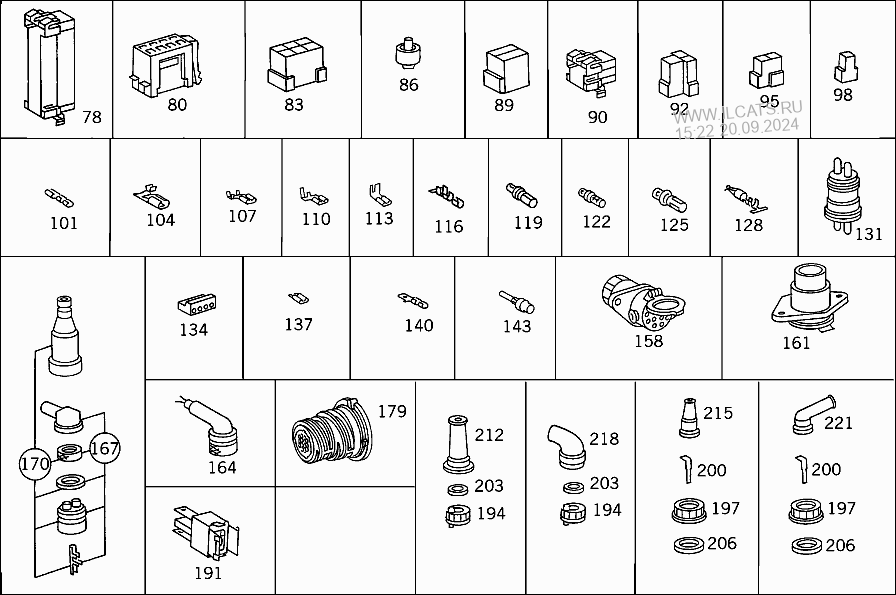 Parts contact