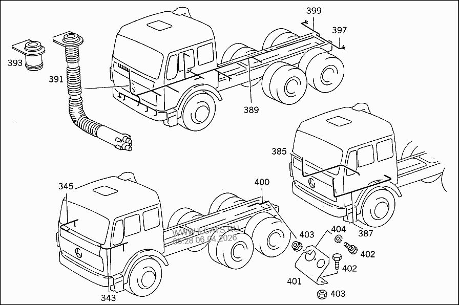АКБ И СОЕДИНИТ. ПРОВОДА MERCEDES 3340 K&(942167)