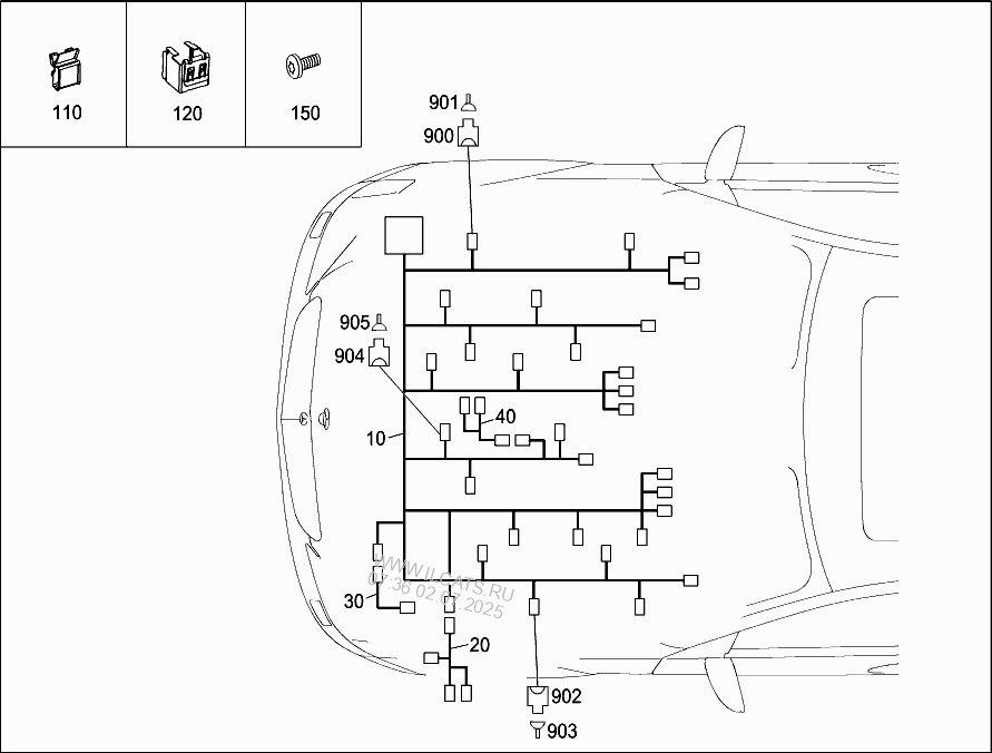 Engine Cable Harness Mercedes S 560 Nbsp 2173