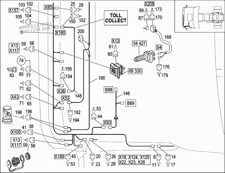 ЖГУТ ПРОВОДКИ ДЛЯ ДАТЧ. 02 ЗА КАТАЛИЗАТ. MERCEDES CLK 63 AMG&(209477)