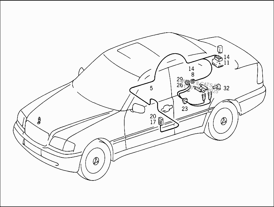 FUEL PUMP CABLE MERCEDES C 280 , C36 AMG&(202028)