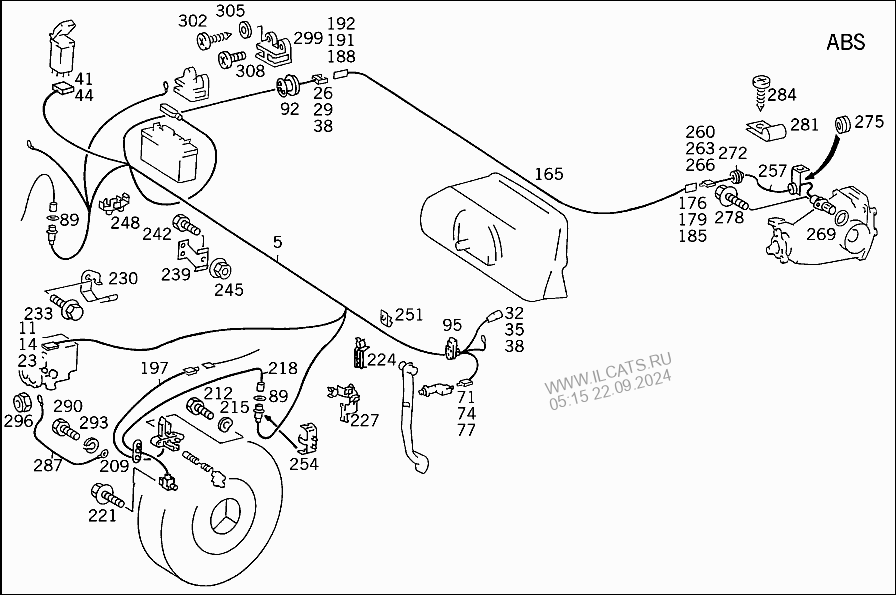 Abs схема w124