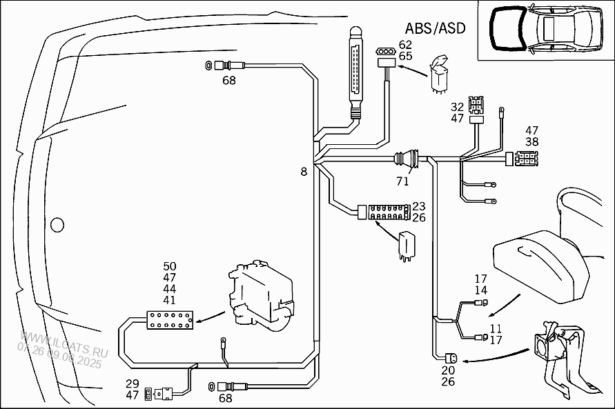 Диагностика абс мерседес 124