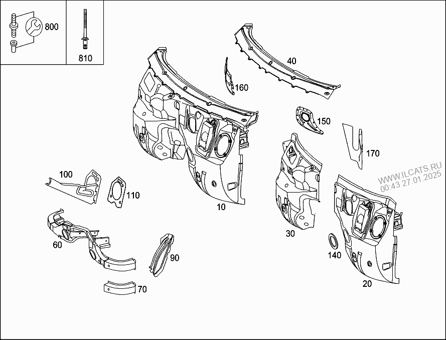 Моторный щит 2114