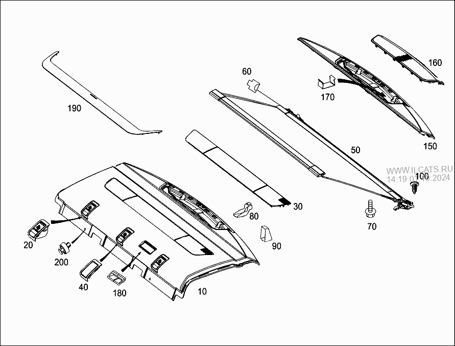 Акустическая полка мерседес 190