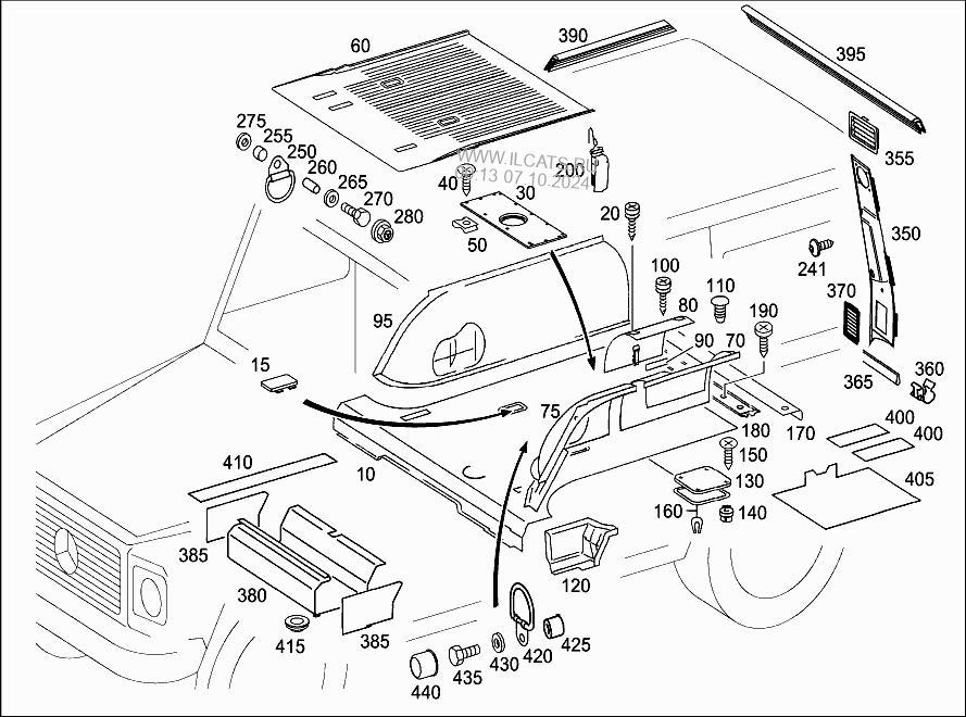 Luggage Compartment Covering Mercedes G63 Amg Ecenbsp463272