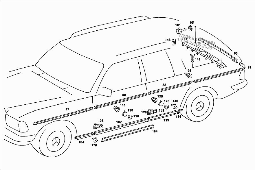 Как снять молдинг мерседес НАВЕСНЫЕ ДЕТАЛИ ВНЕШНИЕ MERCEDES &NBSP;(336164)
