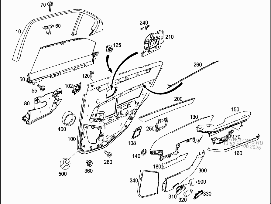 Как снять двери мерседес w212 Снятие обшивки двери Mercedes-Benz E-class (W212), 1,8 л, 2011 года поломка DR