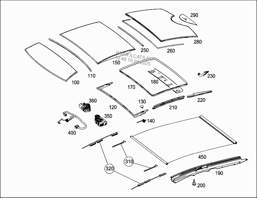 Адаптация люка мерседес w211