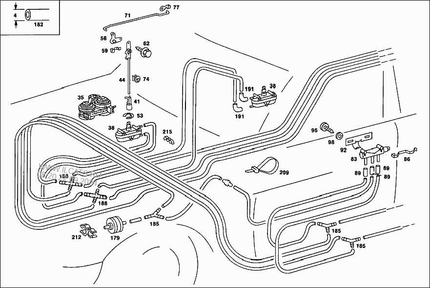 W202 компрессор центрального замка схема