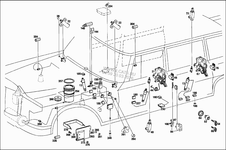 ВАКУУМН. ЭЛЕМ. ДЛЯ ОТОПЛ. И КЛИМАТ.СИСТ. MERCEDES E 430 4MATIC&(210083)