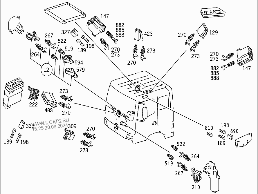 Parts contact