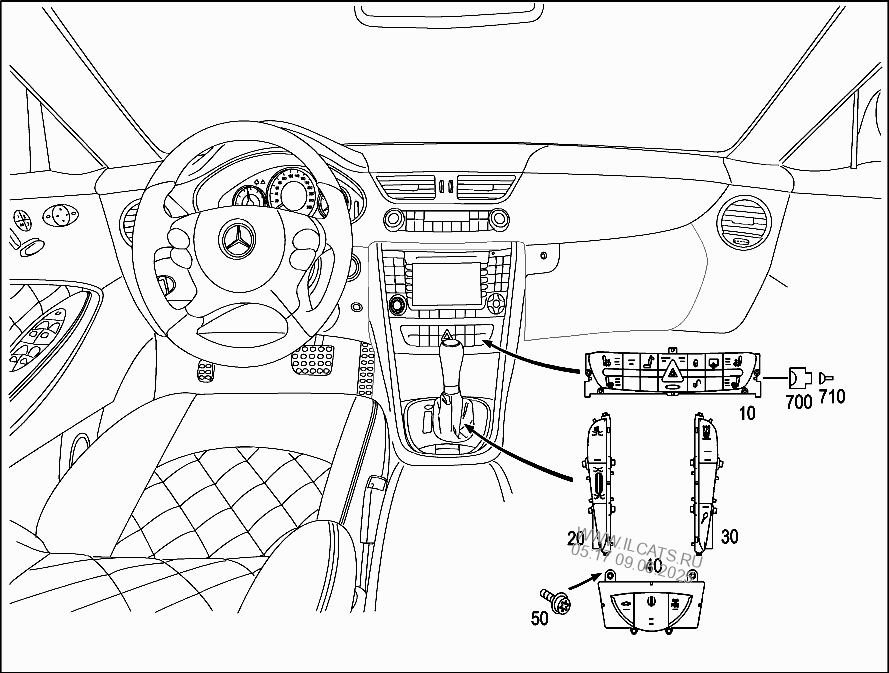 Приборная панель w211 схема