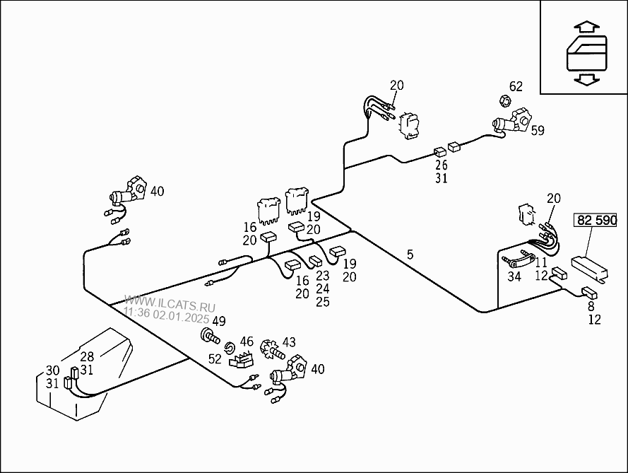 ELECTRIC WINDOW REGULATORS AND FOLDING TOP CONTROL MERCEDES 300 CE USA ...