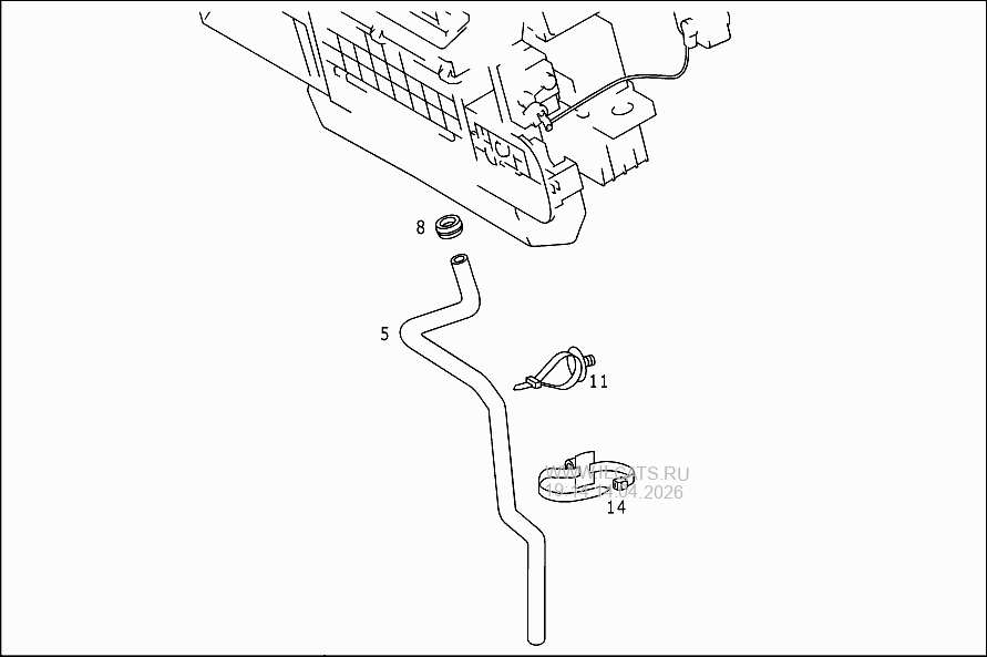 HEATING AND VENTILATION MERCEDES 220 SEB&(111023)