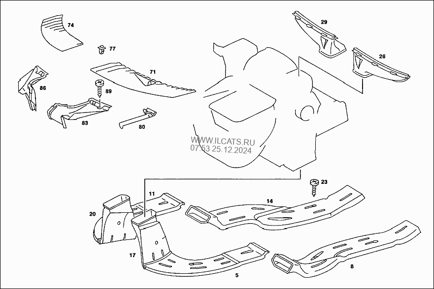 AIR GUIDE MERCEDES 200&(123220)