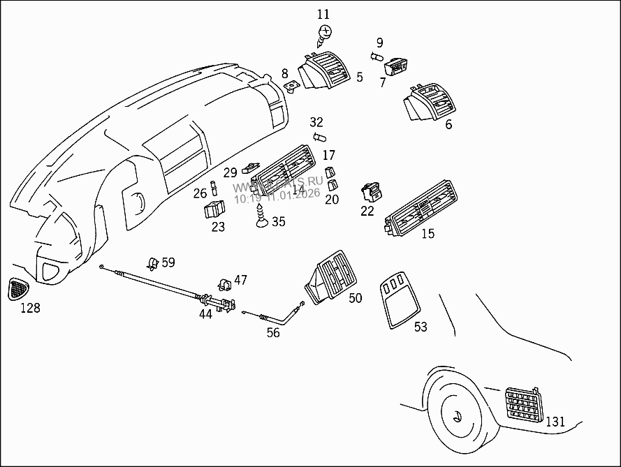 AIR GUIDE MERCEDES 600 SEL V12 / S 600&(140057)