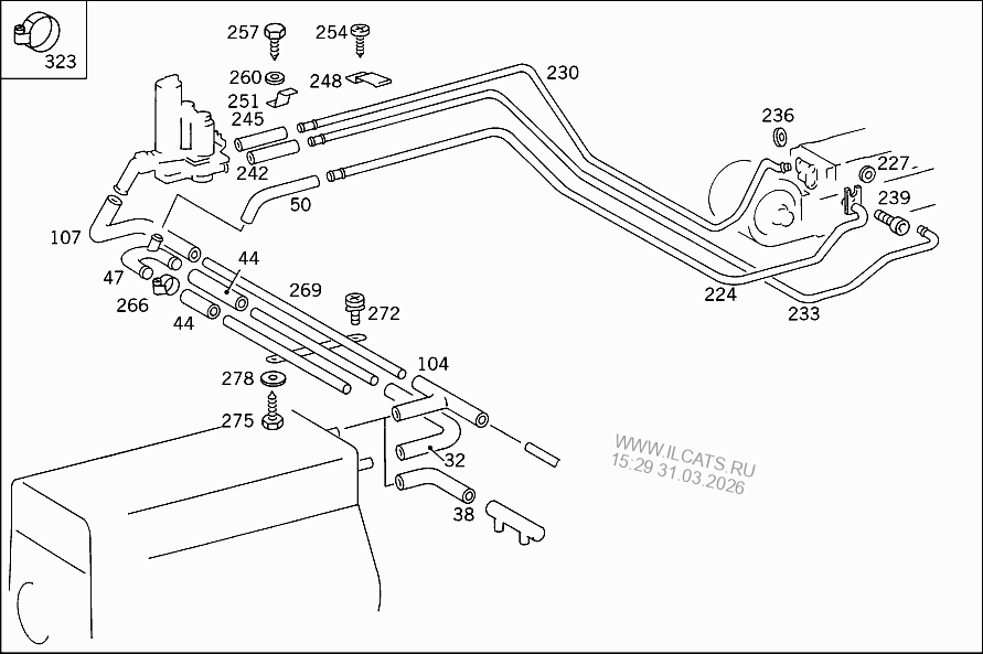 ВОЗДУХОВОД MERCEDES C 180&(203235)