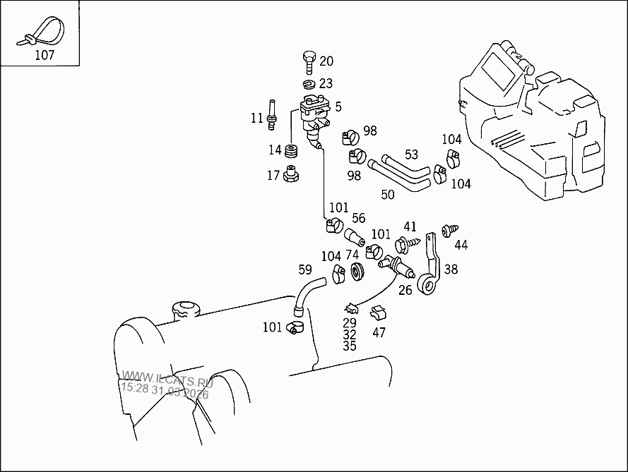 ВОЗДУХОВОД MERCEDES C 180&(204031)