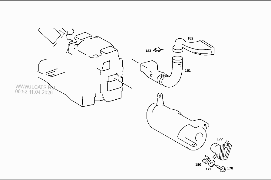 ТРУБКИ ОТОПИТЕЛЬНОГО КОНТУРА MERCEDES C 220 CDI&(203006)
