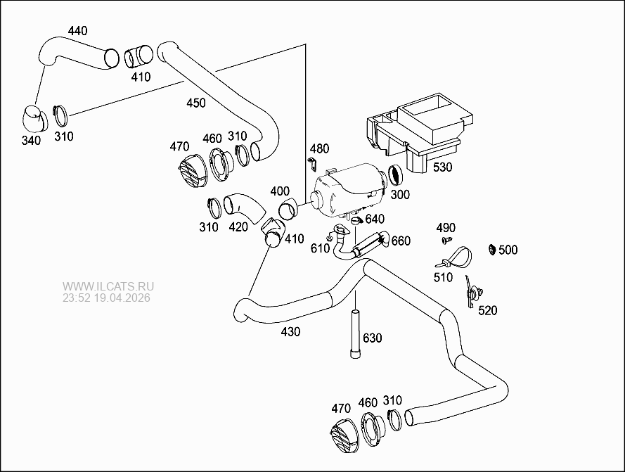 ДОП. ЖИДКОСТНОЕ ОТОПЛЕНИЕ MERCEDES 1517 L - 1529 L&(970275)