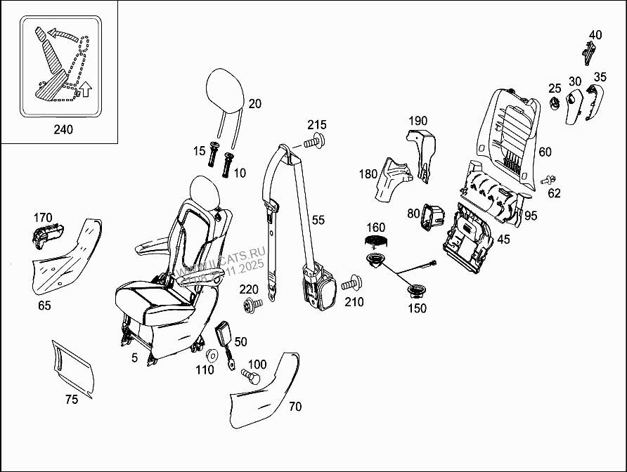 Manually Move Power Seat Mercedes