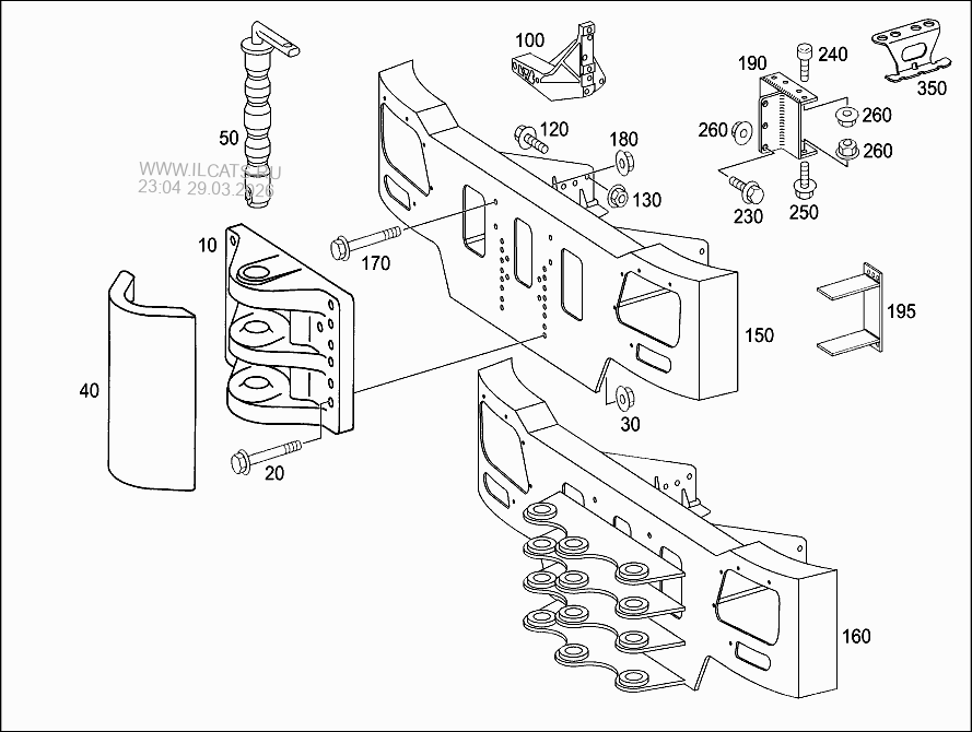 ОПРОКИДЫВАЮЩ. ГИДРАВЛИКА КАБИНЫ MERCEDES 3331 S - 3355 S&(934161)