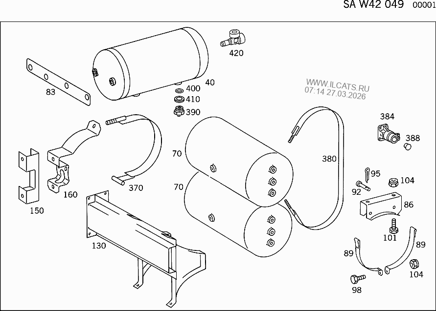 BRAKES MERCEDES 3538 AK/K,3544 AK/K, 5038 AK,4850,4844,4853&(625269)