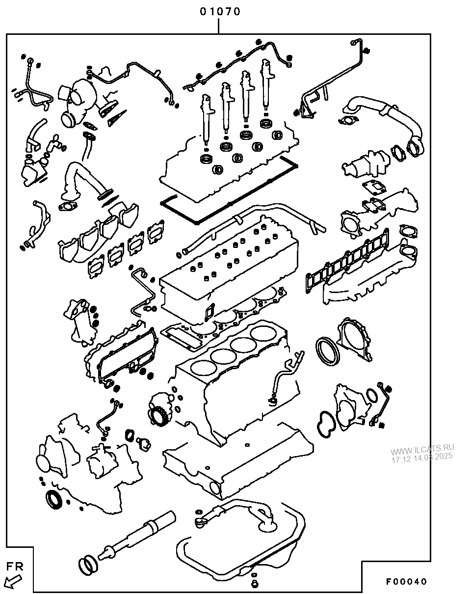 Engine Overhaul Gasket Kit Mitsubishi Pajero Montero Eur Nbsp B603n6a8a