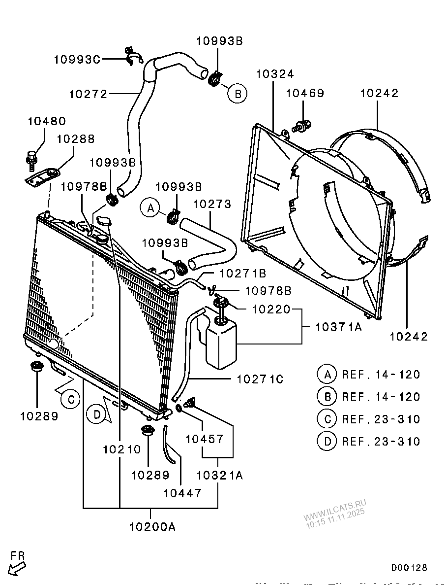 RADIATOR,HOSE & CONDENSER TANK MITSUBISHI PAJERO/MONTERO(EUR)&(B603N6A8A)