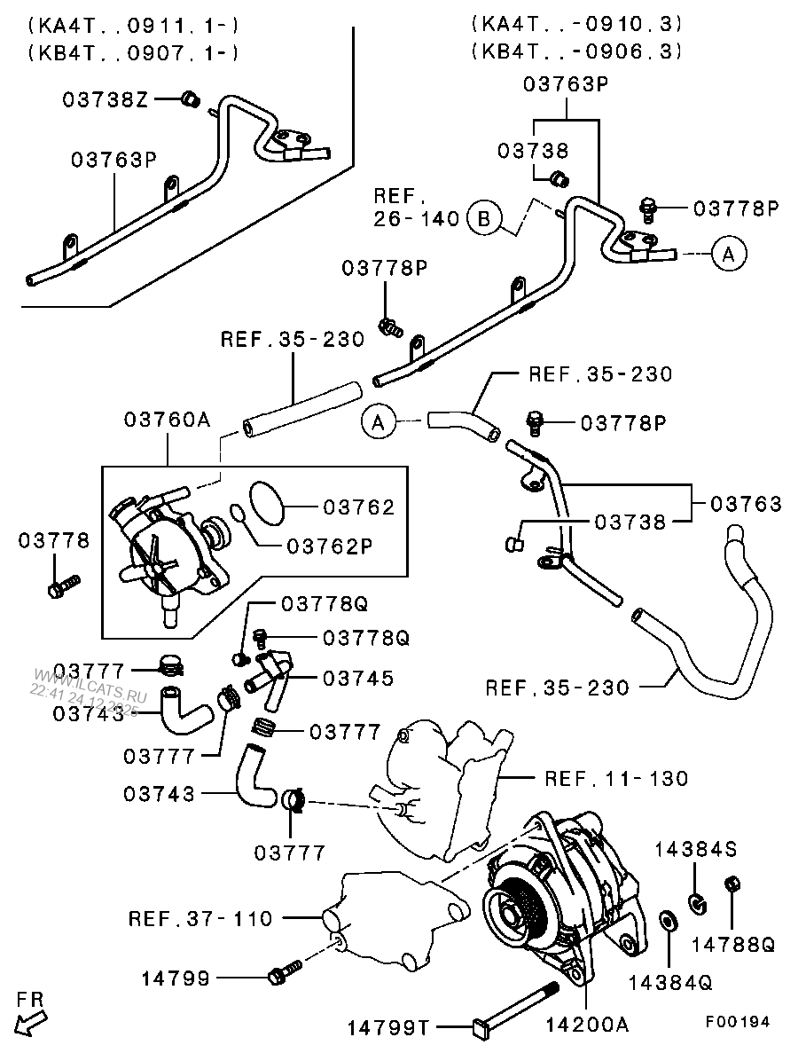 ALTERNATOR & VACUUM PUMP MITSUBISHI L200(EUR/MMTH)&(C603L005D)