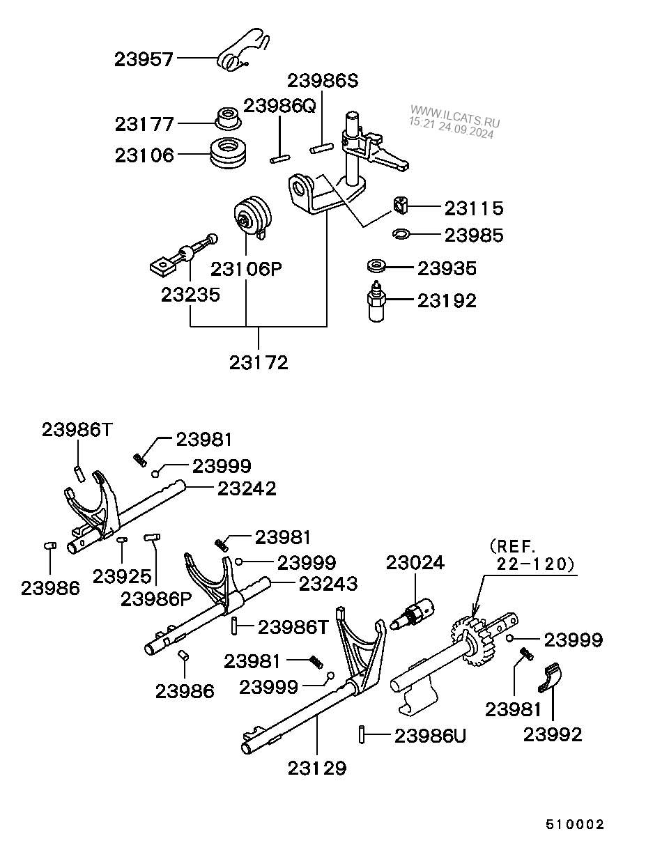 M T Gearshift Control Mitsubishi Space Star Eur Nedcar Nbsp C606h504d