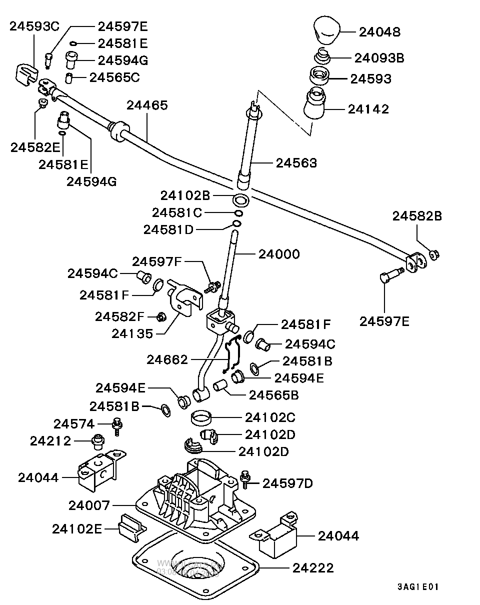 M T Floor Shift Linkage Mitsubishi Carisma Eur Nedcar Nbsp C606c003d