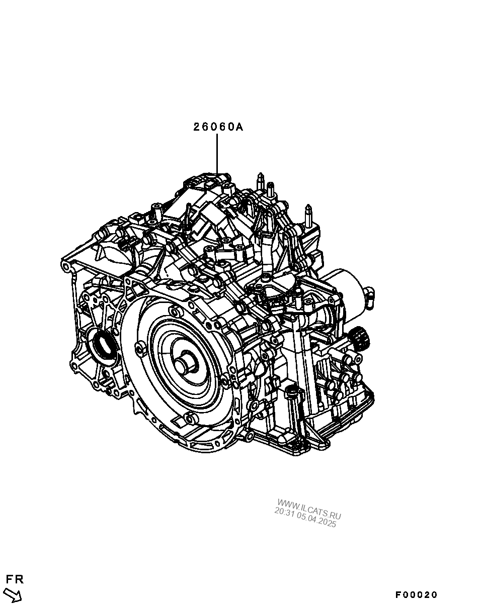 Auto Transmission Assy Mitsubishi Outlander Eur Mmc Prod Nbsp B606w552a