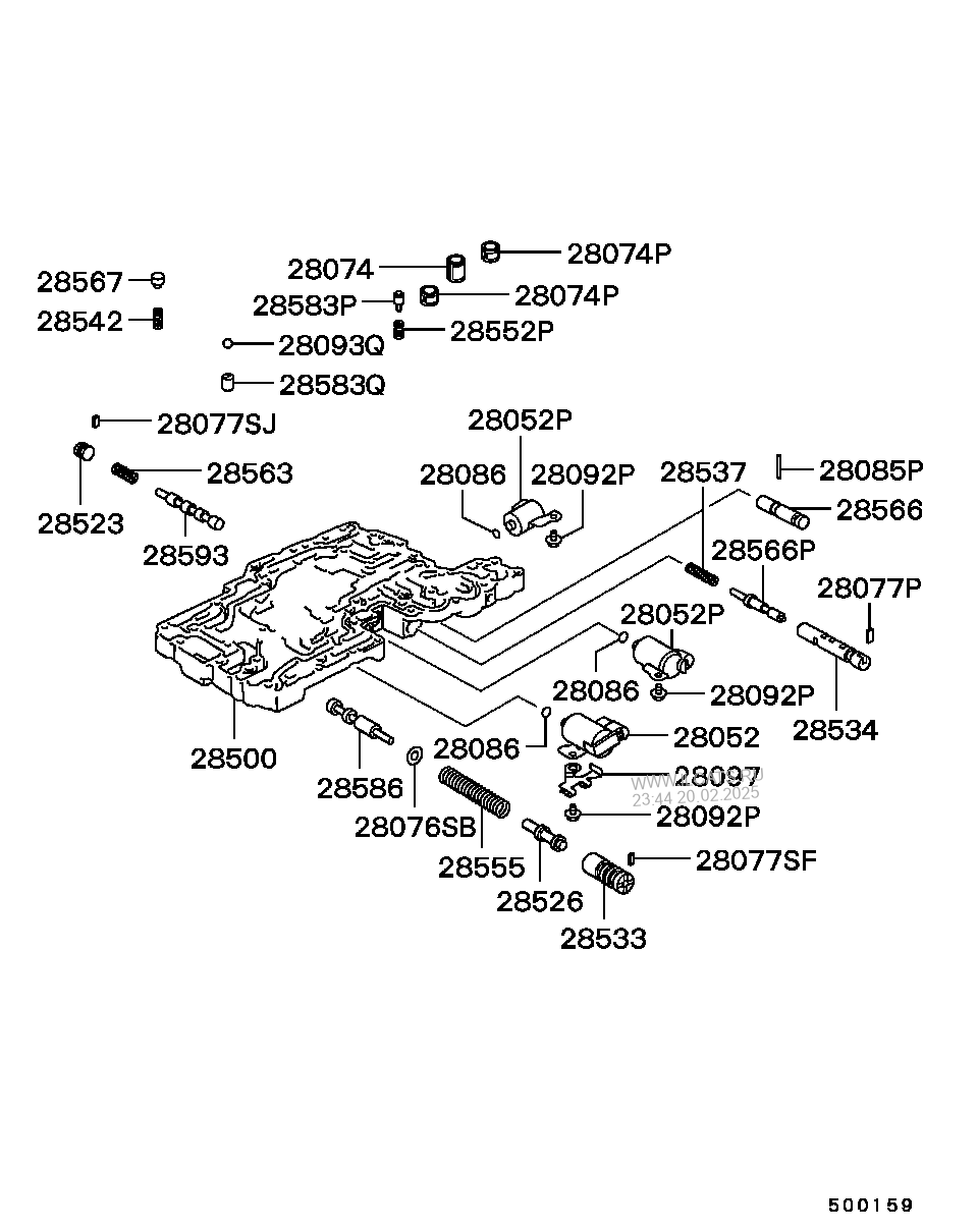 A T Valve Body Mitsubishi Pajero Montero Eur Nbsp B60356a4a