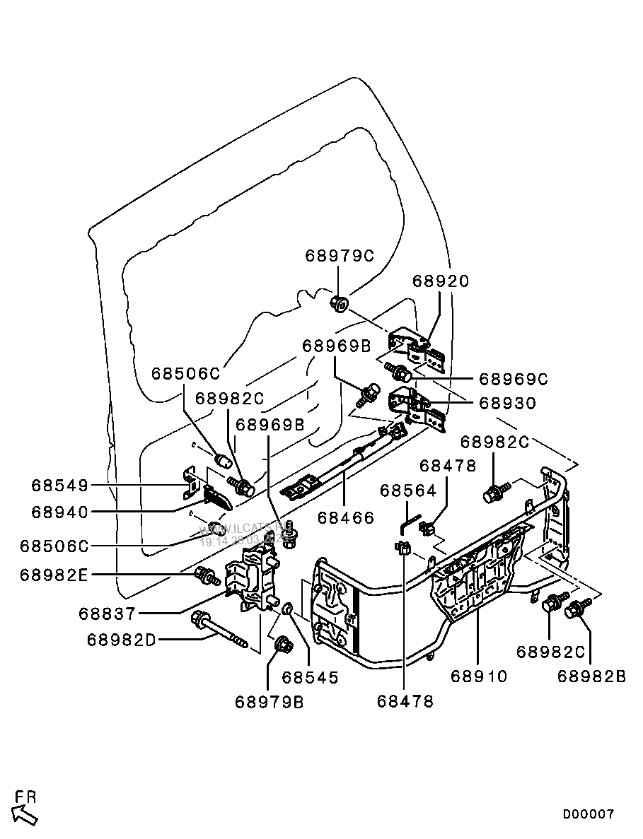 Back Door Locking Mitsubishi Pajero Montero Eur Nbsp B603n6a8a