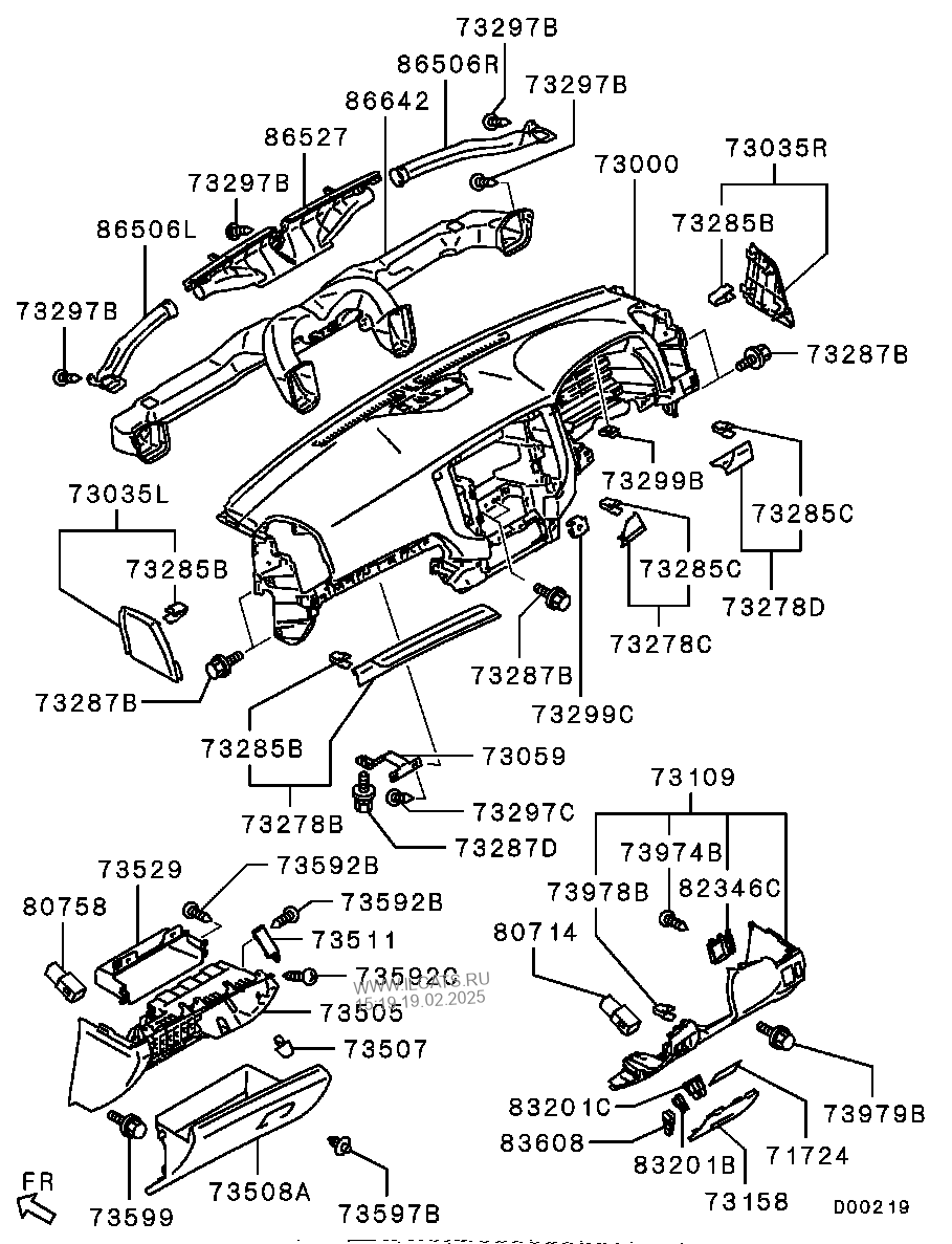 I Panel Related Parts Mitsubishi Pajero Montero Eur Nbsp B603n6a8a