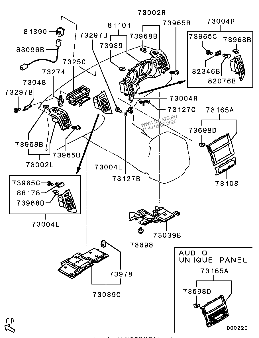 I Panel Related Parts Mitsubishi Pajero Montero Eur Nbsp B603n6a8a